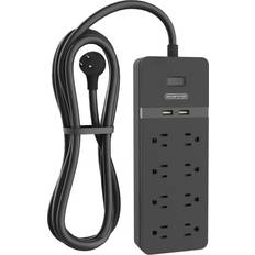 Power Strips & Branch Plugs Surge Protector Power Strip 25ft Extension Cord 8 Outlet 2 USB Port 1080 J