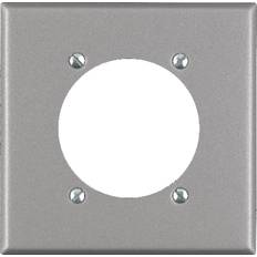 Cheap Wall Outlets Leviton Two Gang Power Outlet Receptacle Wallplate 002-OS701-GY