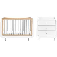 Furniture Set SnuzKot Skandi 2 Piece Nursery Furniture Set Grey