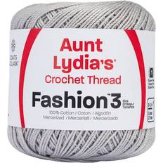 Coats Aunt lydia's fashion crochet thread size 3-silver 182-435