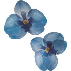 Bleu Décorations de gâteaux Dekora Wafer Orchidee - Blau Waferdeko Oblaten Blume Tortenaufleger