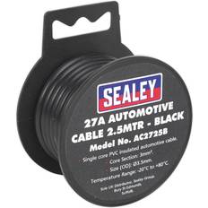 Black Electrical Cables Sealey AC2725B Automotive Cable 27A 2.5mtr Black