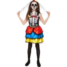 Karnival Costumes Girls Halloween Day Of The Dead Fancy Dress Costume