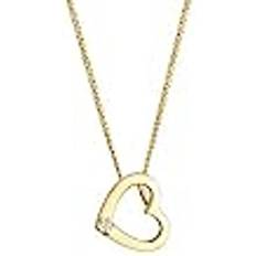 Elli Halskette kette gold 585 gelbgold diamant echtschmuck herz liebe diamonds