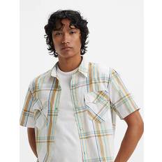 Levi's Kortärmad westernskjorta med passform MultiColor Waab Plaid Mustard Olive