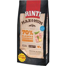 Hunde Haustiere Rinti Max-i-Mum Huhn 12kg + 2kg gratis