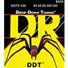 DR Strings Down Tuning Bassträngar: 5-strängad Medium till Tung 45-130