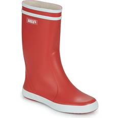 Blanc Bottes en caoutchouc Aigle Bottes de Pluie Enfant - Rouge