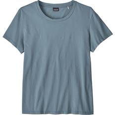 Patagonia Dam T-shirts Patagonia Ws Regenerative Org Cotton Tee GREY PLUME GREY XL