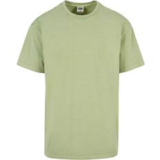 Urban Classics Heavy Oversized Acid Wash Tee män linne svart streetwear, Vintage grön