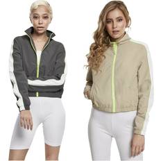 Urban Classics UC Ladies Short Piped Track Jacket - Beige
