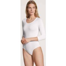 Bomull - Vita Bodys Calida Natural Comfort Body för kvinnor, Vit, 32-34