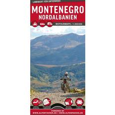 MoTourMaps Montenegro & Albanien Nord Auto- und Motorradkarte 1:250.000