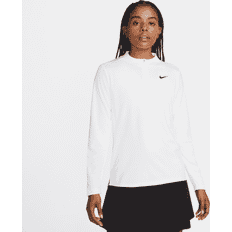 High Collar T-shirts Nike Dri-FIT UV Advantage Women's 1/2-Zip Top White