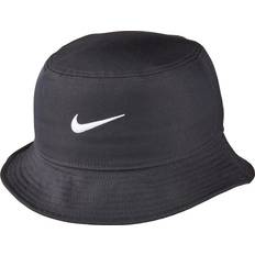 Men - Polyester Hats NIKE Apex Swoosh Bucket Cap - Black/White