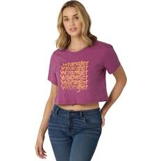 Wrangler Women T-shirts Wrangler women's trippy boxy cropped graphic tee 112326478