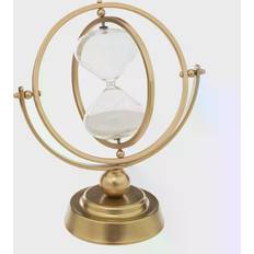 Atmosphera Reloj de arena deco Bota Metal y cristal - Dorado - H23 cm Objeto decorativo