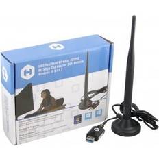 Hiro H50355 AC1200 Dual-Band 802.11AC 5GHz 867Mbps WiFi USB Network Adapter