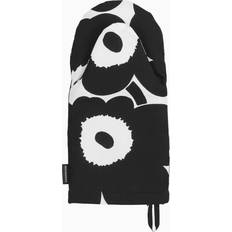 Coton Maniques Marimekko Pieni Unikko Gant De Four Noir/Blanc Manique Noir