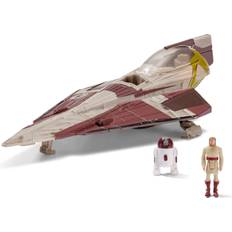 Jazwares Star Micro Galaxy Medium Vehicle 5" Vehicle & Figure Delta 7B Jedi Starfighter Obi-Wan Wave 1 Beställningsvara, 7-8 vardagar leveranstid