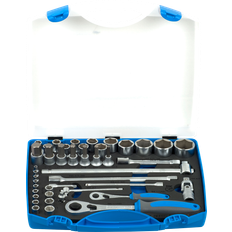 Tool Kits Unior 43-Piece 1/2-1/4 Socket Set with Storage Tool Kit