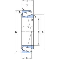 Cruisers SKF 30204 J2/Q 20mm I.D Taper Roller Bearing, 47mm O.D