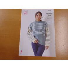 Sweater Needlework Patterns King Cole dk pattern 6036 sweaters