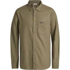 Beige - Mies Paidat Lundhags Ekren Solid Long Sleeve Shirt - Clover