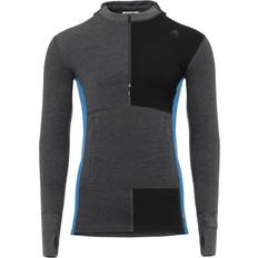 Aclima Mens WarmWool Hoodsweater With Zip - Marengo/Jet Black/Corsair