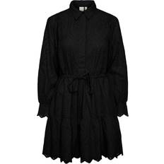 Dame - XS Kjoler Y.A.S Yasholi LS Belt Dress Black