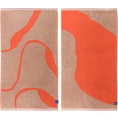 Orange Serviettes de bain Mette Ditmer Nova Arte Serviette de bain Orange