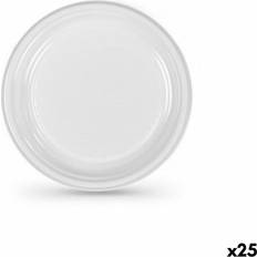 Plasttallrikar Algon Set de platos reutilizables Blanco Plástico 17 cm (25 Unidades)