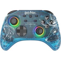 Trade Invaders Harry Potter Expecto Patronum Blue Gamepad Nintendo Switch Beställningsvara leveranstid kan ej upplysas