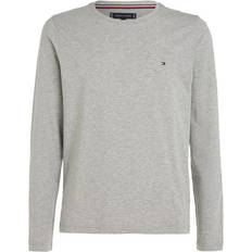 Tommy Hilfiger Slim Fit Long-Sleeve Stretch T-shirt - Light Grey