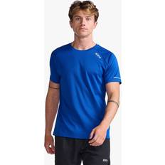 Men - Running - Silver Clothing 2XU Aero T-Shirt Surf/Silver Reflective Men's Clothing White