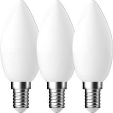 Energetic Candle Frosted LED Light Bulb E14 4W 470 Lumens 3 Pack