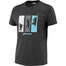 T shirt padel Babolat T-shirt Padel Cotton Black, Male, Tøj, T-shirt, Padel, Sort