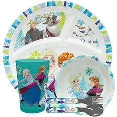 Zak Designs Disney Frozen Dinnerware Set Anna and Elsa 5-piece set