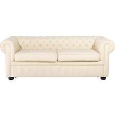 Chesterfield Sofas Beliani Chesterfield Sofa 195cm 3 Seater