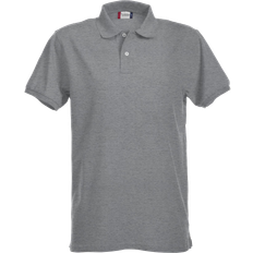 Clique Stretch Premium Polo Shirt Men's - Grey Melange