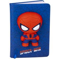 Cuaderno Squishy de Spiderman - Tapa Blanda - Color Rojo y Azul Elaborado en 80% Papel y 20% PU