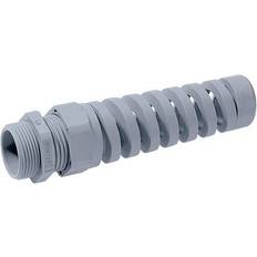 Grey Electrical Cables Lappkabel 53111840 Cable gland with bend relief sleeve M32 Polyamide Grey-white RAL 7035 1 pcs