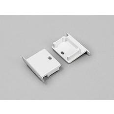 Topmet DIOFLEX Endestk hvid m/udg f/LINEA-IN20 2 stk