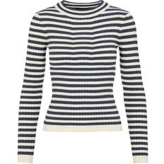 Pieces Pccrista Strickpullover - Blau