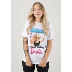 Barbie Wit Poppen en Poppenhuizen Barbie Vacay Mode White T-Shirt wit S 100% katoen,Jersey