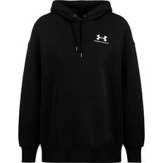 Under Armour Vrouw Tops Under Armour Essential Overhead Hoodie - Zwart/Wit