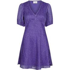 Korte kjoler - Lilla Neo Noir Nobu Sparkle Dress - Purple