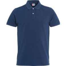 Clique Stretch Premium Polo Shirt Men's - Blue Melange