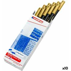 Oro Rotuladores Edding 10x 1200-053 fasermaler metallic color pen 1 3 mm, gold