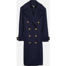 Balmain Oversized Dubbelknäppt Kappa Dam